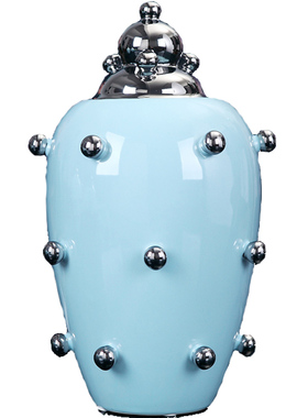 地中海风玄关美式将军罐创意陶瓷