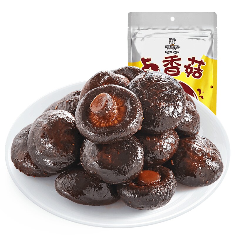 周黑鸭卤香菇128g真空小包装香辣味麻辣味 武汉特产食品零食小吃