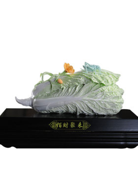 翡翠德化白瓷风水招财工艺摆件