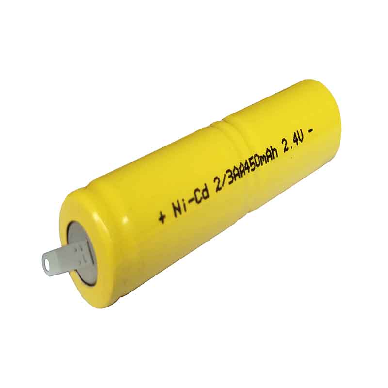 剃须刀可充电池Ni-Cd2/3AA450mAh 2.4V适用飞利浦/飞科/超人/松下