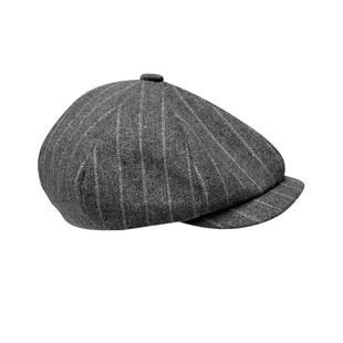 复古八角帽男青年英伦八角帽女报童帽黑帮帽子中年男秋冬帽鸭舌帽