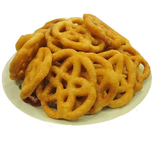 郴州特产套花桃花酥糍花子农家传统手工自制糕点零食糖环油炸糯米
