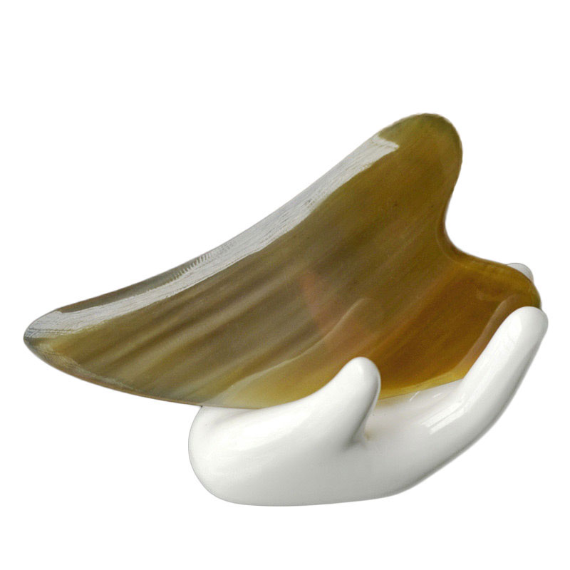 牛角板刮痧仪器面脸部通用拨筋美容棒水牛眼全身粉晶水晶陶瓷砭石