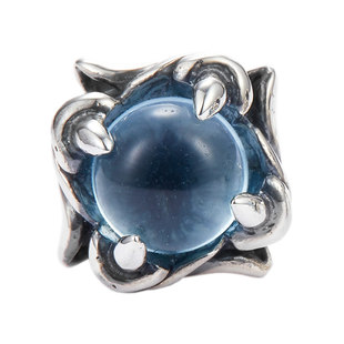 正品兽爪纯银耳钉男女情侣单个天然宝石个性潮男防过敏耳环