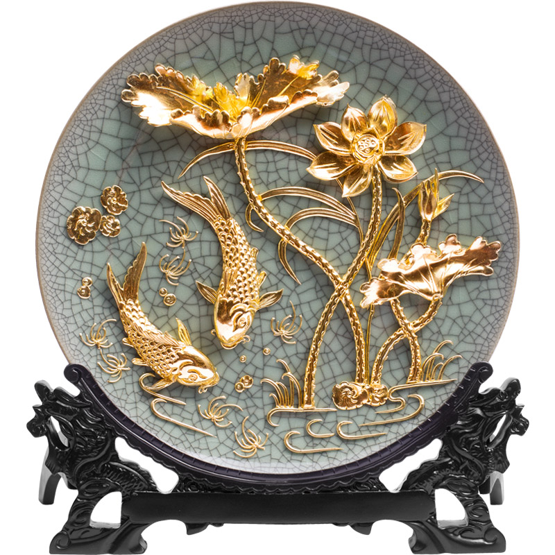 黄金金箔艺品非遗厦门漆线雕摆件
