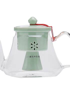 电陶炉耐热玻璃花茶煮茶器黑茶电热煮茶壶蒸汽茶具自动泡茶器