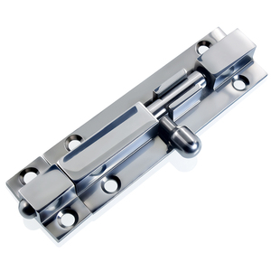 316不锈钢插销门扣门栓门锁门闩明装加厚防盗门金属门木门铝门销