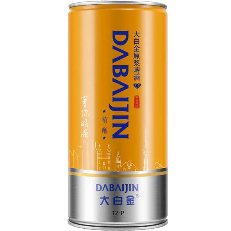 大白金青岛特产精酿原浆白啤酒