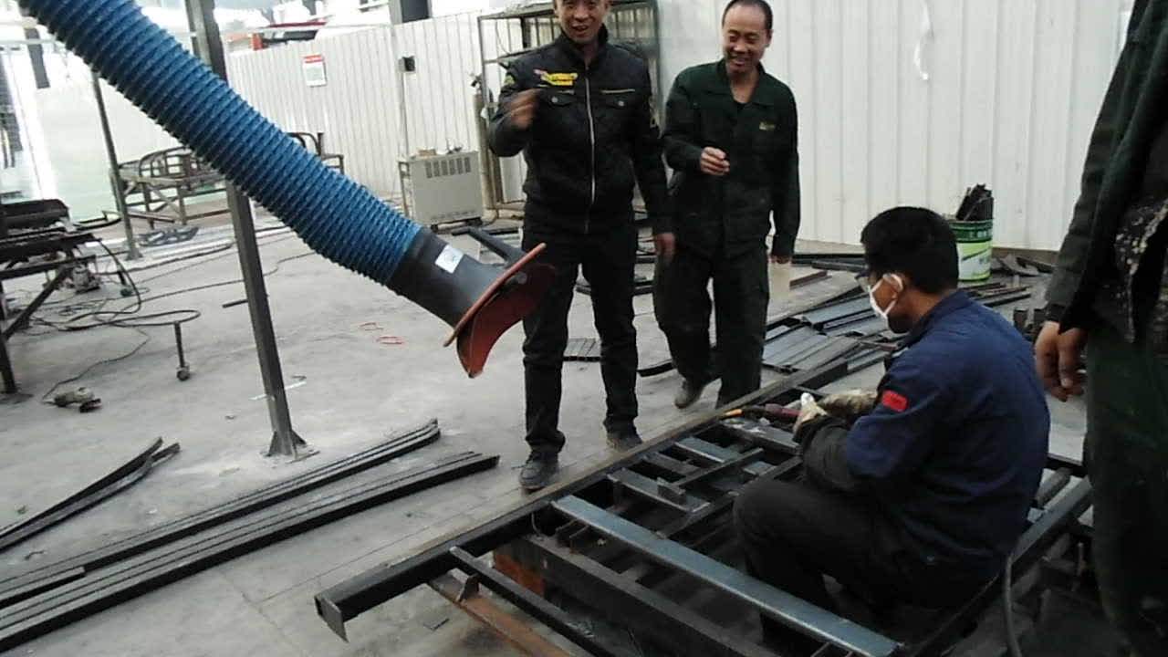 Qingdao Universal Loobo Flexible Fume Extraction Hood Arm,Welding Class Fume Extractor Hood