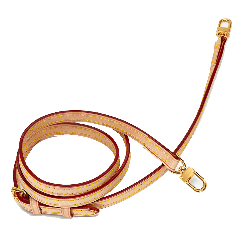 真皮斜跨女包树膏斜挎包带子肩带背带杏色双肩包带配件变色皮包带