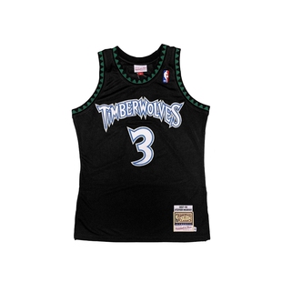 M&N Marbury 马布里森林狼复古球衣 MN黑狼97-98复刻AU球员版