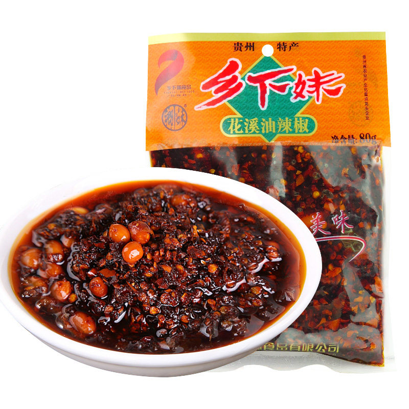 乡下妹花溪油辣椒80g红油辣椒酱