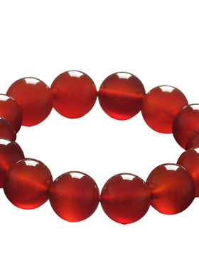 爆款红玛瑙手链红色珠聚财送女友