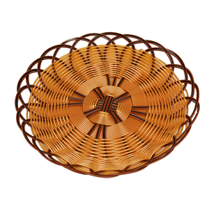 小吃篮子仿藤编织篮子装油炸食品小筐水果盘点心盘子创意商用果篮