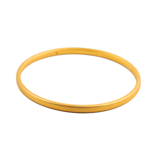 黄金磨砂手镯女999足金光面镯子3D硬金结婚首饰时尚纯金筷子手环