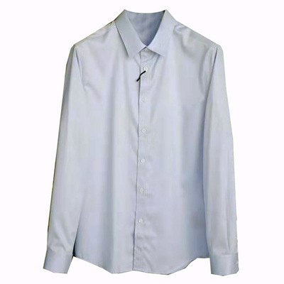 修身款徽章刺绣男士长袖衬衫