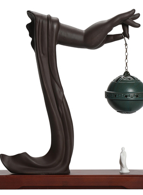 禅意新中式风客厅熏香炉