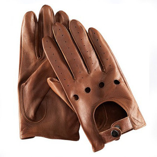 男士复古哈雷真皮机车骑行摩托车驾驶手套黑色防滑羊皮手套男薄款