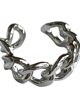 ceroenmi人气宽版麻花镀金戒指