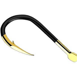 黑金鬼伢钓鱼钩散装伊势尼伊豆歪嘴新关东无倒刺正品原装鬼牙鱼勾