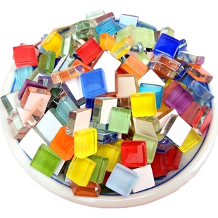 diy小瓷砖迷你儿童1千克玻璃马赛克手工小颗粒杯垫马赛克瓷砖小块