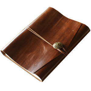 DIY真皮旅行宝宝成长手账相册