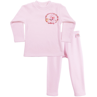 儿童保暖磨绒内衣套装加绒加厚