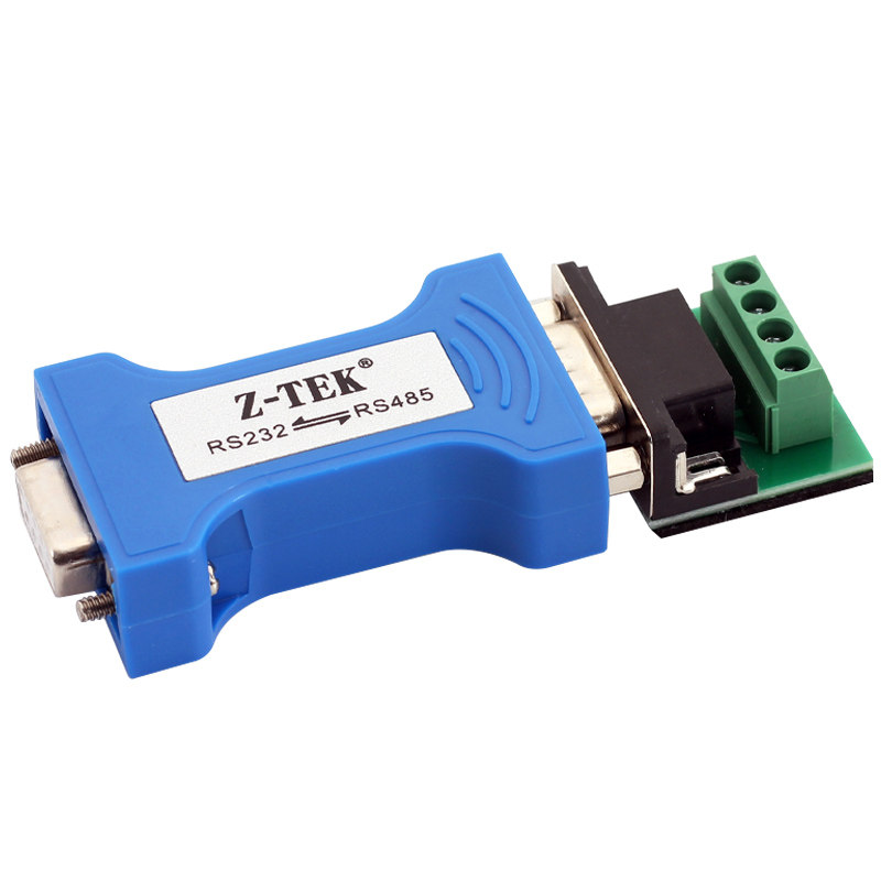 z-tek力特rs232转rs485工业级转换器互转9针公485转9孔母232串口协议ztek通讯模块ZY092送接线端