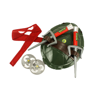 忍者神龟龟壳儿童可穿戴道具配武器刀叉棍幼儿cos演出动画玩具