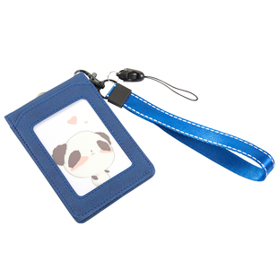 公交卡套胸卡工号牌证件套带挂绳多卡位学生校园小清新可爱卡包饭卡挂脖证件保护套钥匙扣地铁交通门禁卡套