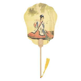 手工生宣半生熟熟宣空白扇面宣纸团扇书法国画工笔画练习创作包邮