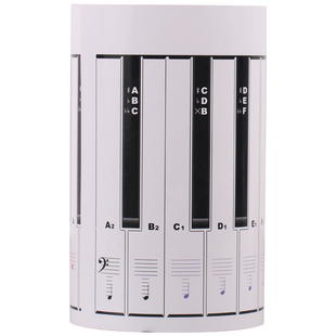 88键手卷钢琴便携式键盘纸 钢琴指法练习五线谱键盘图 琴键对照表