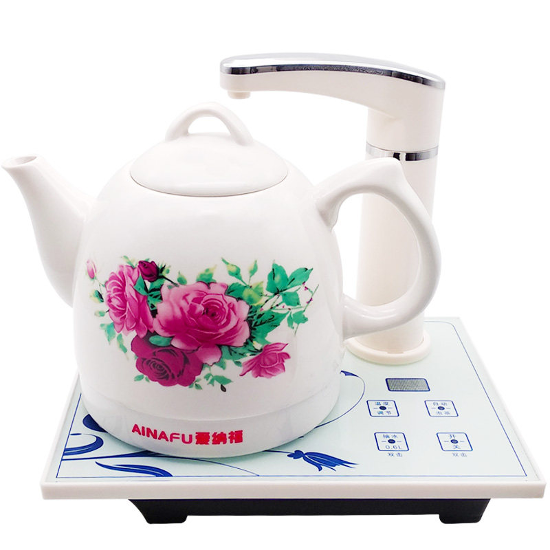 一键上水爱纳福美养生的陶瓷电热水壶功夫煮茶器智能上水304烧水