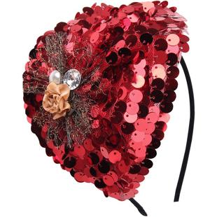 贝雷帽子发箍女头箍压发卡发旅发捆头饰品白发遮盖神器显年轻半帽