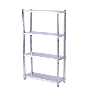 不锈钢宽25厘米夹缝置物架四层宽20cm储物架墙角杂物收纳锅架盆架