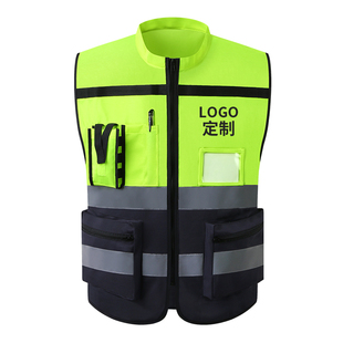 领导款反光背心骑行安全服施工马甲反光衣摩托车外套骑行交通路政
