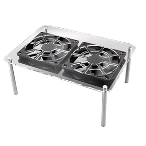 加大款无线路由散热器 宽带光猫 网件 机顶盒散热器架USB12CM风扇