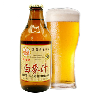 崇德发白麦汁纯素麦汁无醇饮品素饮料麦芽饮品330ml德国原装进口