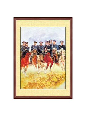 人物挂画共和国元帅教室学校画像