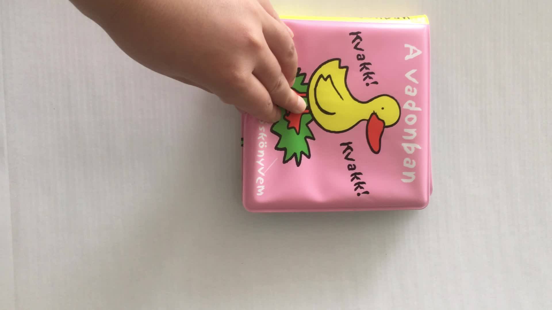 Hot Sale Bpa Free Soft Plastic Education Toys Waterproof Baby Bath Book