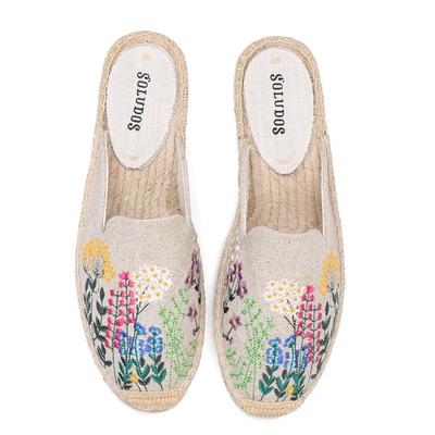 外贸蝴蝶结草编女拖包邮渔夫鞋