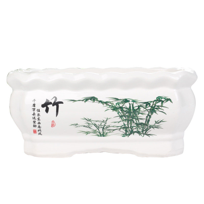 长方形花盆陶瓷批发多肉绿植绿萝