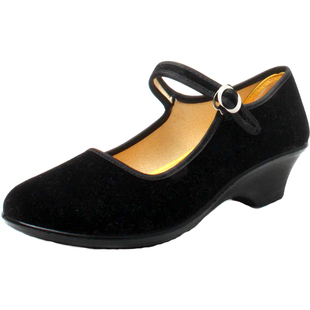 罗马小香风舒适布鞋平底单鞋酒店工作鞋通勤职场宴会日常久站不累