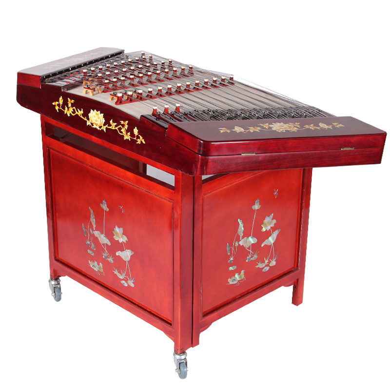 梵巢舞台演奏色木草花初学扬琴民族弹拨乐器厂家直销罩送配件琴竹