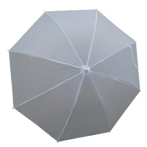 礼品伞印制logo广告伞 纯色PE环保日韩太阳伞彩色伞直杆透明雨伞