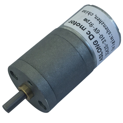 ASLONG JGA25-310微型直流减速电机 金属齿轮低速小马达 6V 12V