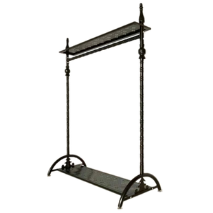 服装店展示架落地式陈列衣服架子铁艺组合欧式侧挂衣架女装店货架