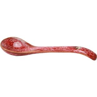 玉泉新品 韩式手绘咖啡勺 复古ins风创意个性搅拌陶瓷小勺子