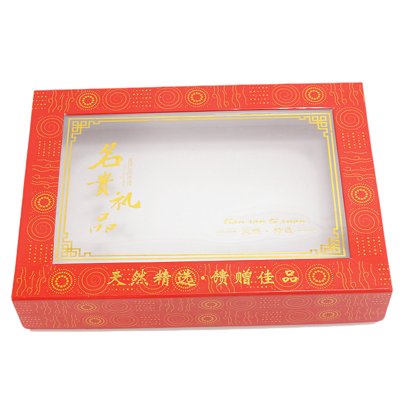 贴花纸硬卡山珍海味干货包装礼盒