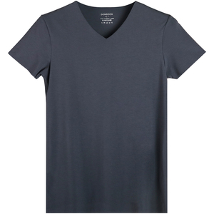 敦之盾S系无痕男士T恤 120支莫代尔棉任意裁V领弹力内衣打底汗衫